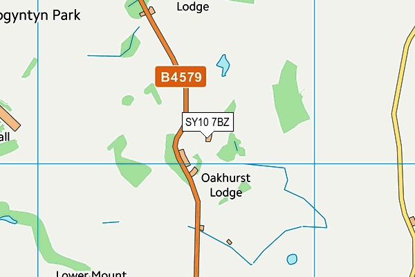 SY10 7BZ map - OS VectorMap District (Ordnance Survey)