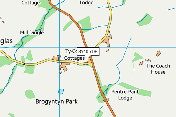 SY10 7DE map - OS VectorMap District (Ordnance Survey)