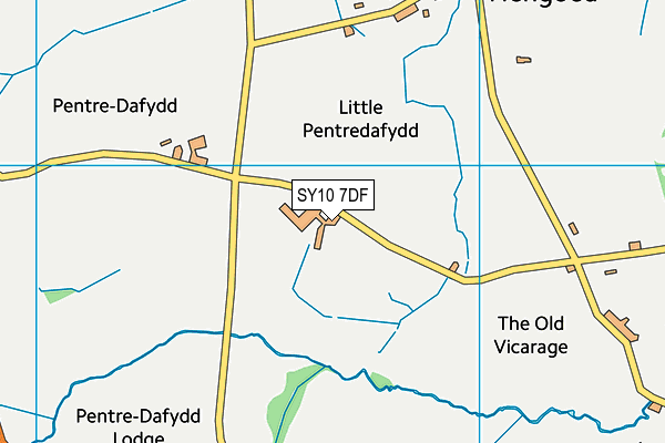 SY10 7DF map - OS VectorMap District (Ordnance Survey)