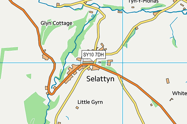 Selattyn CofE Primary School map (SY10 7DH) - OS VectorMap District (Ordnance Survey)