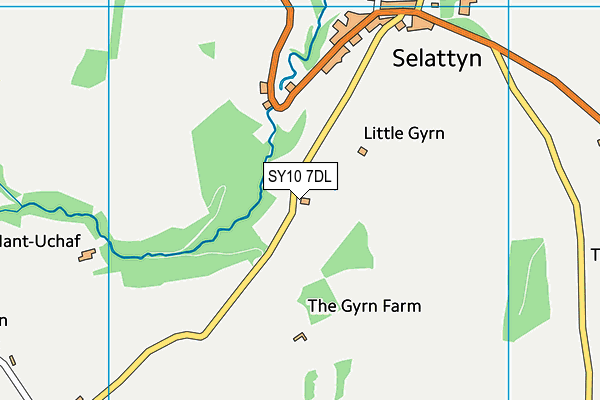 SY10 7DL map - OS VectorMap District (Ordnance Survey)