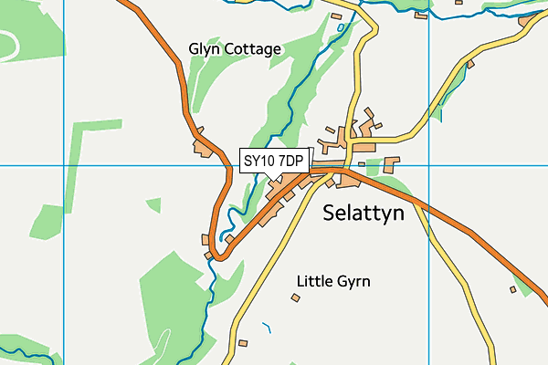 SY10 7DP map - OS VectorMap District (Ordnance Survey)