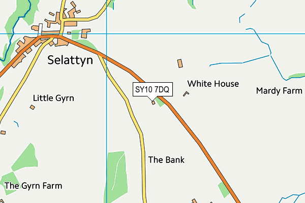 SY10 7DQ map - OS VectorMap District (Ordnance Survey)