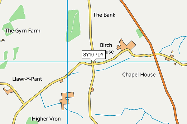 SY10 7DY map - OS VectorMap District (Ordnance Survey)