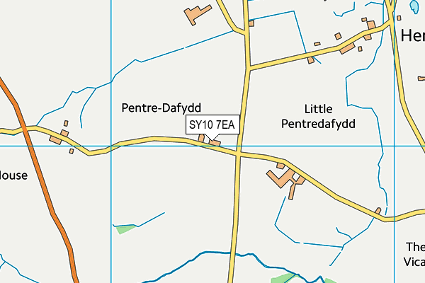 SY10 7EA map - OS VectorMap District (Ordnance Survey)