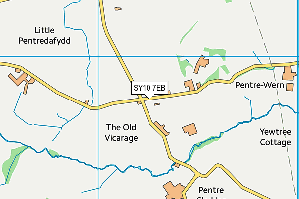 SY10 7EB map - OS VectorMap District (Ordnance Survey)