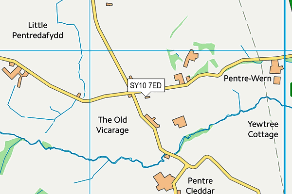 SY10 7ED map - OS VectorMap District (Ordnance Survey)