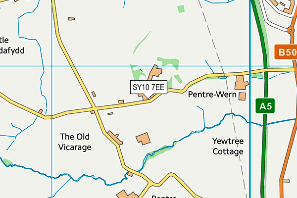 SY10 7EE map - OS VectorMap District (Ordnance Survey)