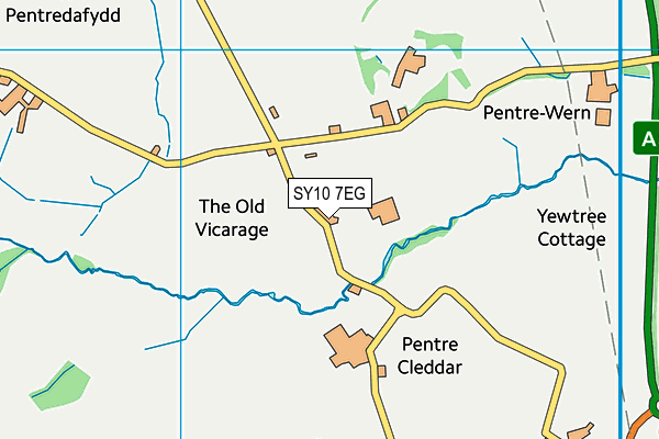 SY10 7EG map - OS VectorMap District (Ordnance Survey)