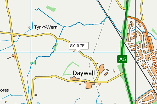 SY10 7EL map - OS VectorMap District (Ordnance Survey)