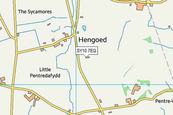 SY10 7EQ map - OS VectorMap District (Ordnance Survey)