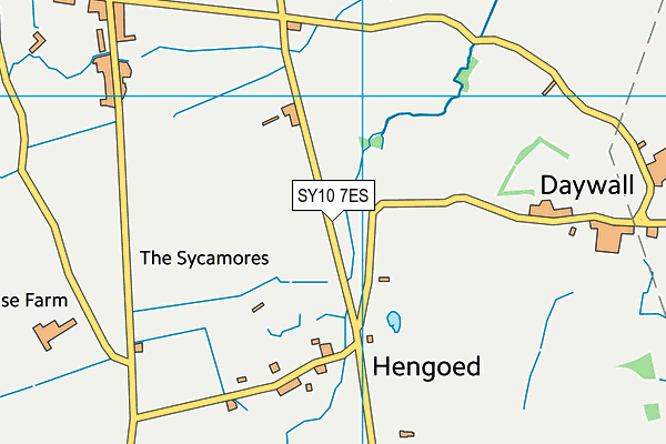 SY10 7ES map - OS VectorMap District (Ordnance Survey)