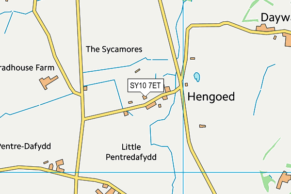 SY10 7ET map - OS VectorMap District (Ordnance Survey)