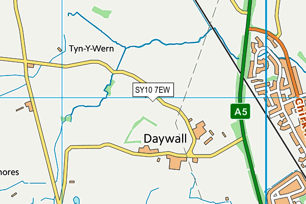 SY10 7EW map - OS VectorMap District (Ordnance Survey)