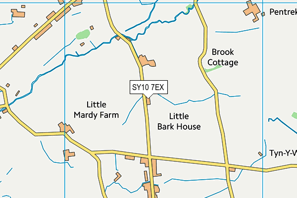 SY10 7EX map - OS VectorMap District (Ordnance Survey)