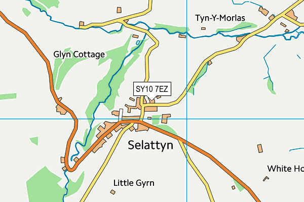 SY10 7EZ map - OS VectorMap District (Ordnance Survey)