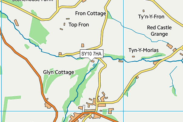 SY10 7HA map - OS VectorMap District (Ordnance Survey)