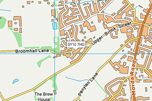 SY10 7HG map - OS VectorMap District (Ordnance Survey)