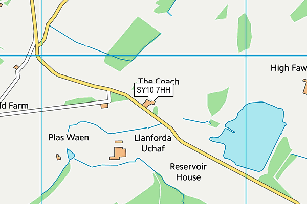 SY10 7HH map - OS VectorMap District (Ordnance Survey)