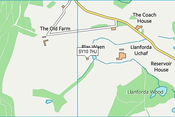 SY10 7HJ map - OS VectorMap District (Ordnance Survey)