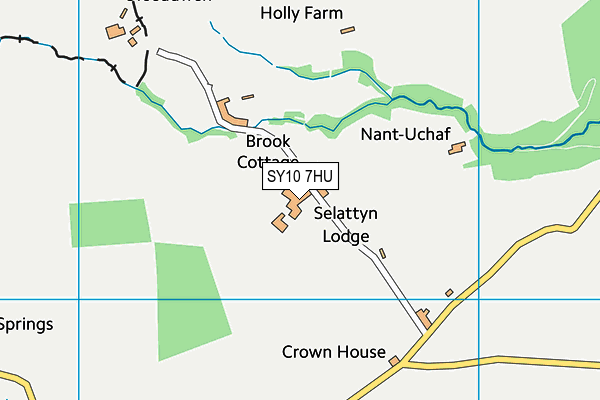 SY10 7HU map - OS VectorMap District (Ordnance Survey)