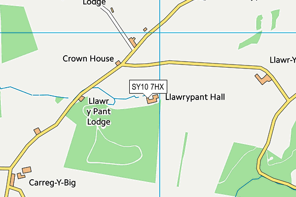 SY10 7HX map - OS VectorMap District (Ordnance Survey)