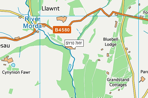 SY10 7HY map - OS VectorMap District (Ordnance Survey)