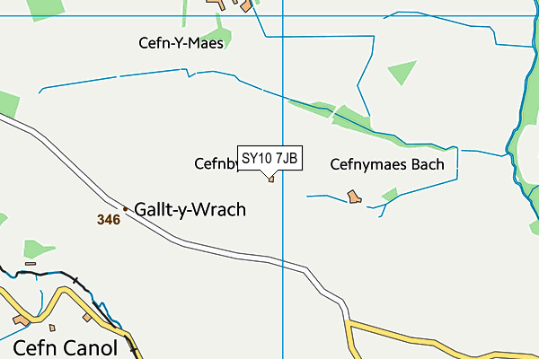 SY10 7JB map - OS VectorMap District (Ordnance Survey)