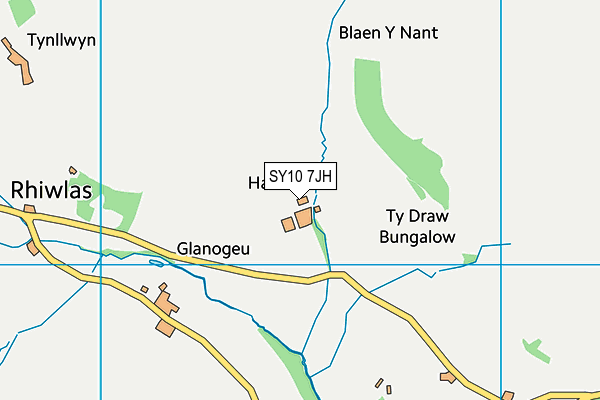 SY10 7JH map - OS VectorMap District (Ordnance Survey)