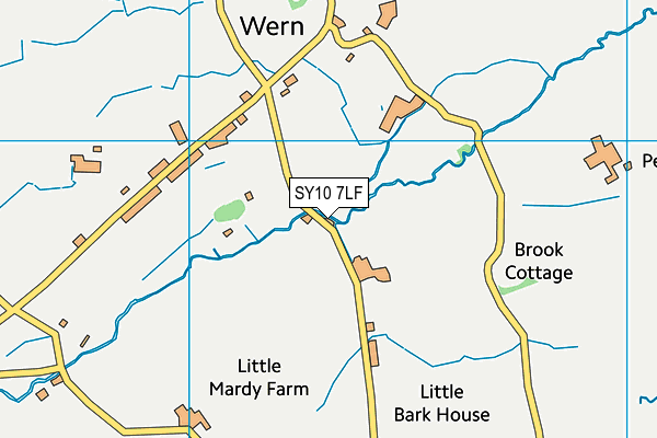 SY10 7LF map - OS VectorMap District (Ordnance Survey)