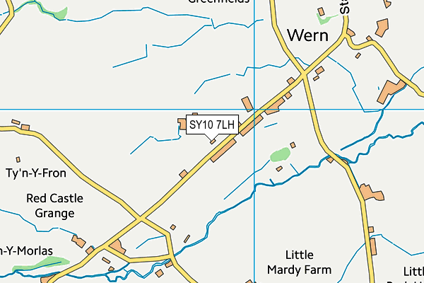 SY10 7LH map - OS VectorMap District (Ordnance Survey)