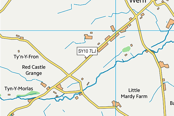 SY10 7LJ map - OS VectorMap District (Ordnance Survey)