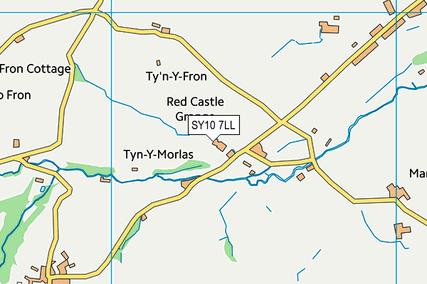 SY10 7LL map - OS VectorMap District (Ordnance Survey)