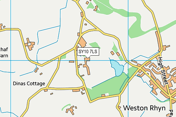 SY10 7LS map - OS VectorMap District (Ordnance Survey)