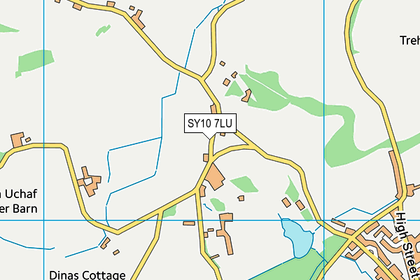 SY10 7LU map - OS VectorMap District (Ordnance Survey)