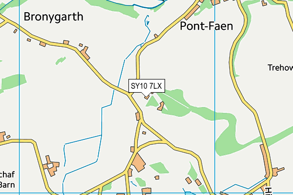 SY10 7LX map - OS VectorMap District (Ordnance Survey)