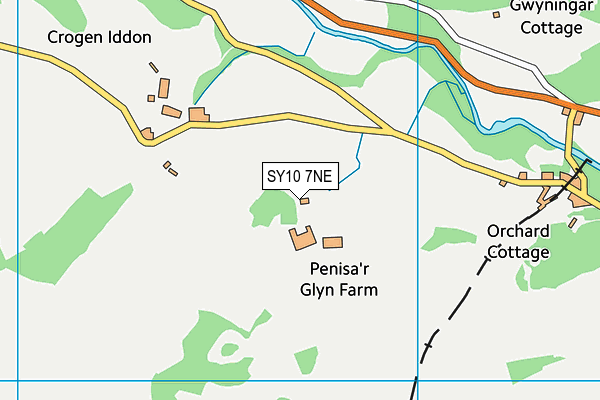 SY10 7NE map - OS VectorMap District (Ordnance Survey)