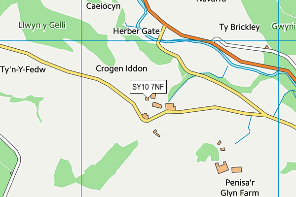 SY10 7NF map - OS VectorMap District (Ordnance Survey)