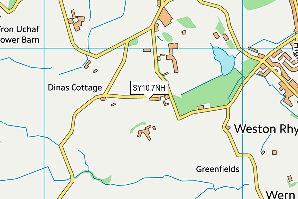 SY10 7NH map - OS VectorMap District (Ordnance Survey)