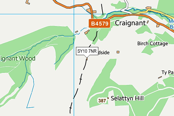 SY10 7NR map - OS VectorMap District (Ordnance Survey)