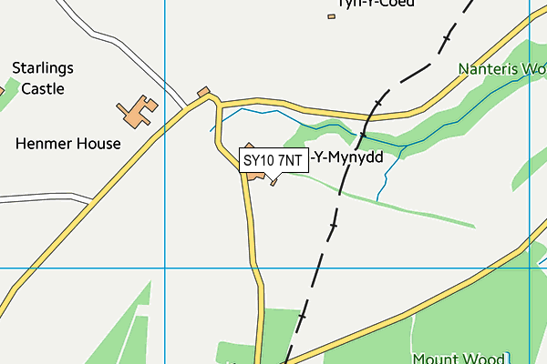 SY10 7NT map - OS VectorMap District (Ordnance Survey)