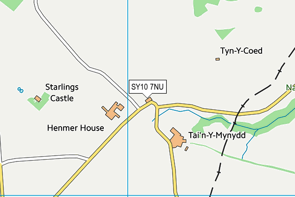 SY10 7NU map - OS VectorMap District (Ordnance Survey)