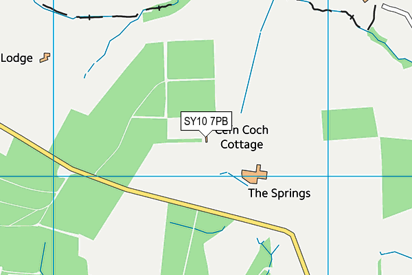 SY10 7PB map - OS VectorMap District (Ordnance Survey)