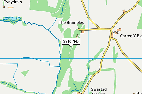 SY10 7PD map - OS VectorMap District (Ordnance Survey)