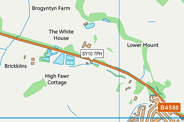 SY10 7PH map - OS VectorMap District (Ordnance Survey)