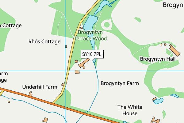 SY10 7PL map - OS VectorMap District (Ordnance Survey)