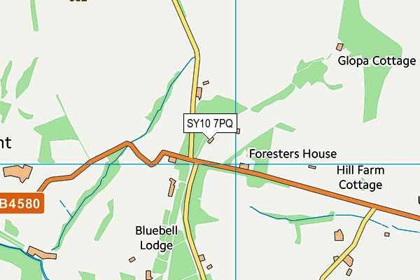 SY10 7PQ map - OS VectorMap District (Ordnance Survey)