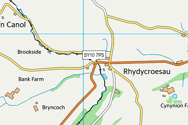 SY10 7PS map - OS VectorMap District (Ordnance Survey)