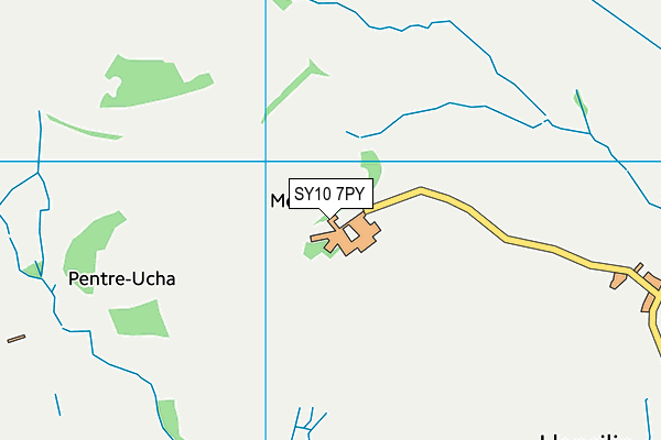 SY10 7PY map - OS VectorMap District (Ordnance Survey)
