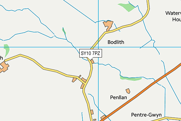 SY10 7PZ map - OS VectorMap District (Ordnance Survey)